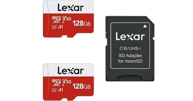 Lot de 2 Cartes Micro SD 128 Go Classe 10