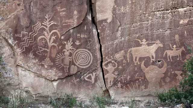 Crow Canyon Petroglyphs, les pétroglyphes Navajos