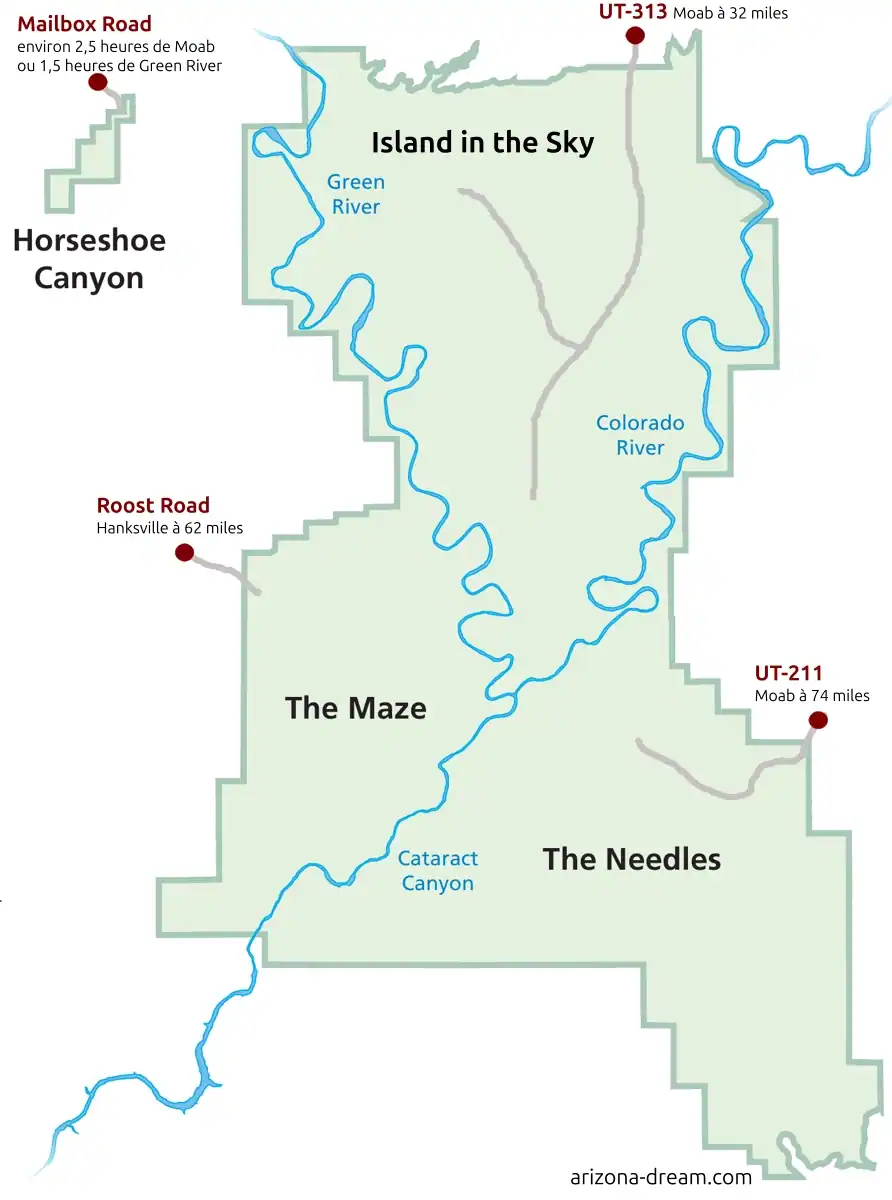 carte Canyonlands